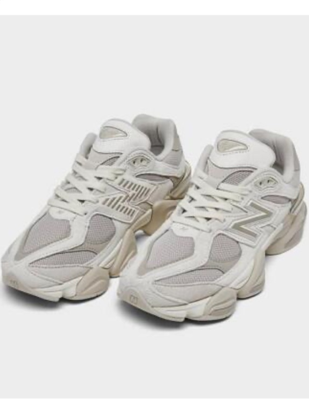 New Balance 9060 Sneaker White and Gray 8.5 women